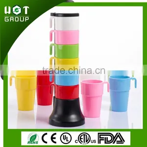 Creative Cups & Saucers, Bright Color Rainbow Cup Set thumbnail-1