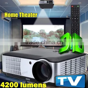 ED Projector HD 1080p Video Home Cinema Theater System 3D Ready 4200 Lumens 1280x800 Native HDMI USB TV VGA AV For School Office Quality Choice thumbnail-1