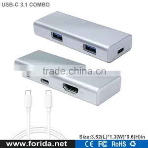 High Quality Aluminum USB C HUB HDMI Adapter Combo thumbnail-1