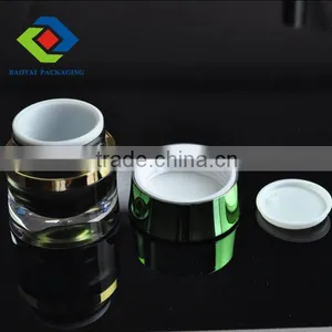 15gm Green Waist Shape Acrylic Jar thumbnail-3