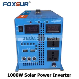 1000W Digital Display Pure Sine Wave Solar Inverter With PWM Solar Controller 24V dc to 230V AC With Battery Charger Off Grid thumbnail-3
