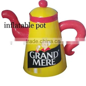Custom-made Promotional Pvc Display Inflatable Cute Tea Kettle thumbnail-1