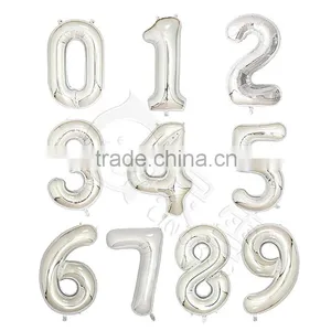 Blue Pink Self Inflatable Number Balloon Foil 40" Helium thumbnail-4