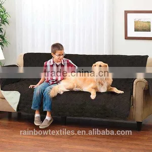 Elegant 100% Polyester Micro Suede Sofa Cover thumbnail-3
