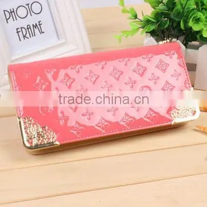 Flower Woman Use Multiple Colors Woman Wallet With Dual Function for Promotion ,woman Wallet Manufacturer , Woman Wallet Import thumbnail-1