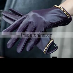 2016 Hot Sale Ladies Short Bike Leather Motorcycle Glove thumbnail-1