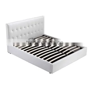 Modern Style Pu Gas Lift Storage Bed In White Color YD02 Quality Choice thumbnail-6