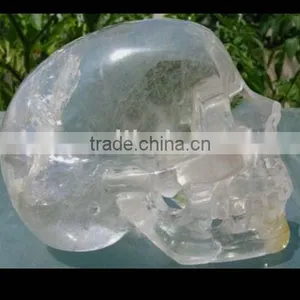 Natural Clear Crystal Skull thumbnail-1