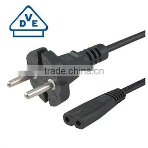 VDE Approval 2 Pin European ac Standard Power Cord thumbnail-1