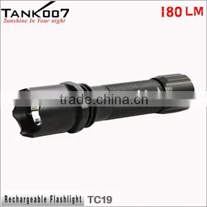 Aluminum Lamp Material Rechargeable Torch Light With 180 Lumens thumbnail-1