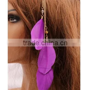 2016 Hot Selling Boho Style Feather Tassels Head Jewelry Hairband thumbnail-4
