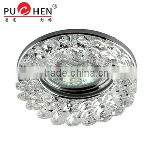 Round Clear Crystal Ceiling Spotlight for Halogen Lamp MR16 Gu5.3 Gu10 thumbnail-2