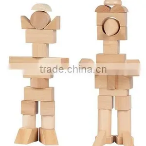 Wooden Robot Building Block thumbnail-1