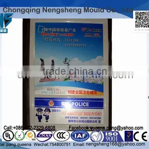 Factory Direct Sale ABS Plastic Injection Molding Plastic Frames A3 Bathroom Advertising Frames thumbnail-1