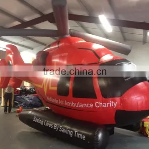 OEM Design Inflatable Replica Advertising Plane/giant Inflatable Helium Helicopter for Sale thumbnail-1