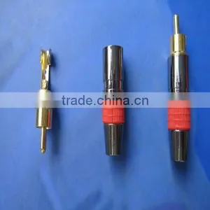 RCA PLUG GOLD, RCA CONNECTOR thumbnail-1