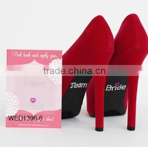 Hotsale Wedding Groom 3d Rhinestone Crystal Letter Shoe or Cup Stickers thumbnail-6