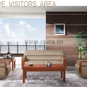 2015 Heated Wooden Frame Office Furniture Office Leather Soft Sets With Soft Cushion thumbnail-1
