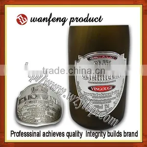 Hot Selling Cheap Custom Adhesive Printing Metal Personalized Wine Label thumbnail-4