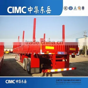 CIMC 3 Axles 60 Ton Stake Cargo Side Wall Semi Trailer, Side Wall Semi Trailer thumbnail-4
