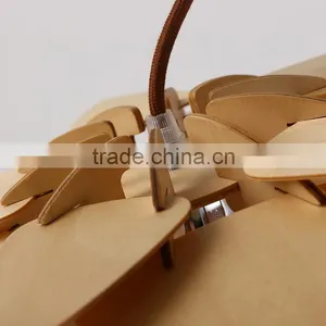 Modern Artichoke Lighting Crimean Pine Cone Wooden Pendant Lamp 403P-B01/02/03 thumbnail-3