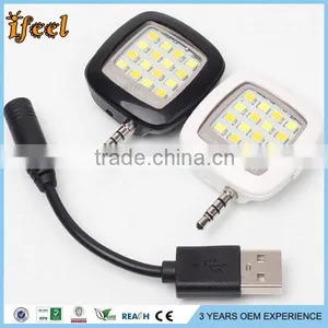 External 16 LED Fill In Light Portable Mobile Selfie Flashing Light For Smartphone Camera thumbnail-2