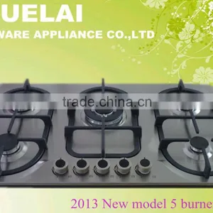 2014 Hot Sales Stainless Steel Panel 5 Burner Gas Hob Zhongshan Factory OEM Service(Model No: Z985-ABCCDI) thumbnail-1