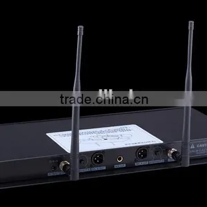 Professional KTV UHF Wireless Microphone,Dual Channel UHF Wireless Microphone,Outdoor Performance Wireless Microphone thumbnail-4