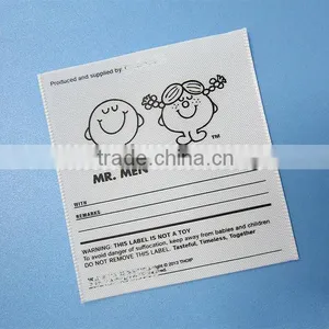 Custom Kids Garment Reverse Printed Satin Label thumbnail-1