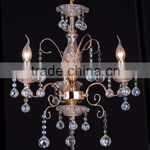 WD-1802-3/5/6/8 Luxurious Iron K9 Top Crystal Chandelier thumbnail-1