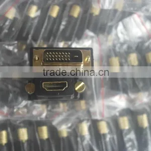 24k Gold Plated HDMIA Female to DVI Male Adapter thumbnail-1
