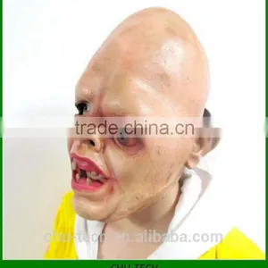 Halloween Mask Silicone 360 Full Face One Eye Without Hair Airsoft Khaki Grimace thumbnail-2