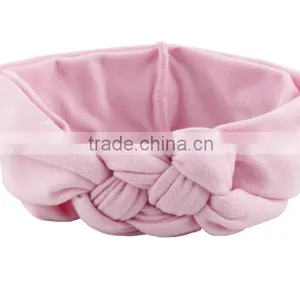 20cm 2016 New Children and Female Baby Hair Braided Cross Hair Band Cotton Elastic Headband Hand Knot of Peace thumbnail-4