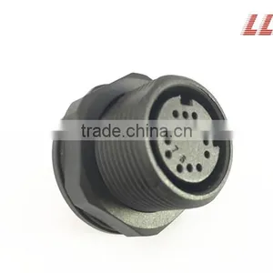 12 Pole Front Panel Mount Female Pin Waterproof Cable Connector thumbnail-3
