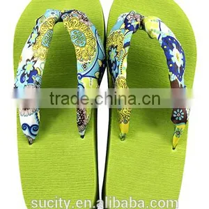 Comfortable Beautiful Flip Flop Women Cheap Flip Flop Textile Upper Solid Color Outsole Flip Flop thumbnail-2