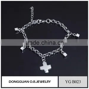 Fashion Blue Glass Jewelry Bracelet Brass Bangle Bracelet With Wholesale Price thumbnail-6