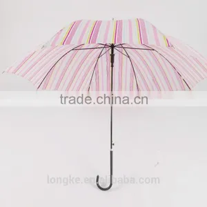 Fancy Straight Shaft Striped Printing Umbrella Slender thumbnail-3