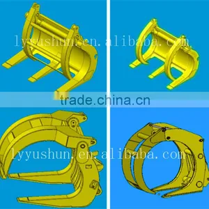 SDLG LG978 Wheel Loader Optional Equipment Big Quick-Change Log Grapple From OEM Factory thumbnail-6