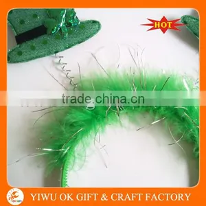 Party Headband Green Sequin Mini Top Hat Headband thumbnail-4