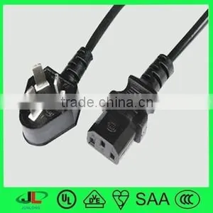China Standard Cable Electrical Plug, CCC Male 3 Pin to Female 3 Pin Power Cord, Extension Cords Two Ends Flat Plug thumbnail-1