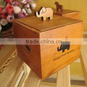 Cute Design Solid Wooden Storage Box for Personal Goods thumbnail-1