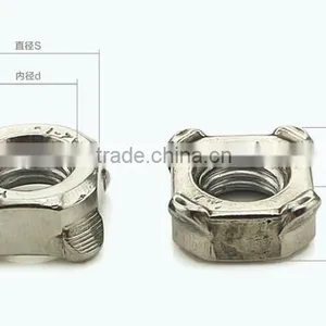 Stainless Steel DIN929 DIN928 Hex Weld Nuts/ Square Weld Nut thumbnail-5