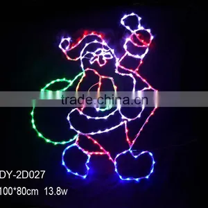DONGYU LIGHTING FACTORY Underselling LED 2D Father Christmas Model Light thumbnail-1