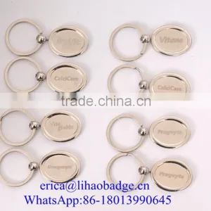 High Quality Custom Sliver Heart Shape Metal Key Chain thumbnail-5