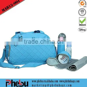 Wholesale Quilted Ngil Bag Cotton Duffle Bag Diaper Bags(MAB15-004) thumbnail-1