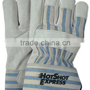 Grey Cow Split Leather Gloves ,alcohol thumbnail-1