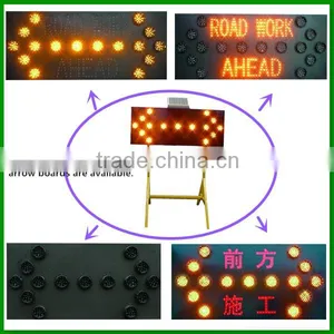 LED Flashing Solar Traffic Arrow Board for Road Work thumbnail-1