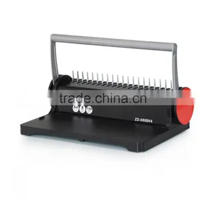 Practical Small Scale Office Comb Binding Machine Round Cutter Ring Binder thumbnail-1