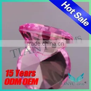 Wuzhou Wholesale Synthetic Diamonds 2# Ruby Gems Ruby Corundum Stone thumbnail-2