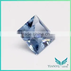 Wuzhou Gems Gemstones Processing Loose Synthetic Aquamarine Spinel Rough thumbnail-3